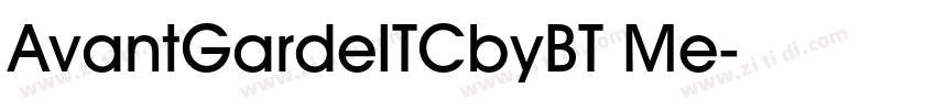 AvantGardeITCbyBT Me字体转换